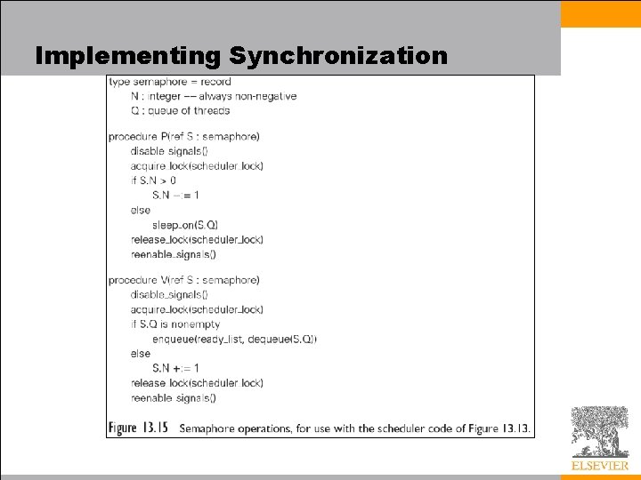 Implementing Synchronization 