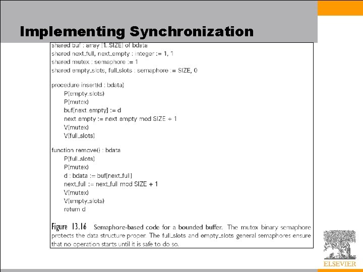 Implementing Synchronization 