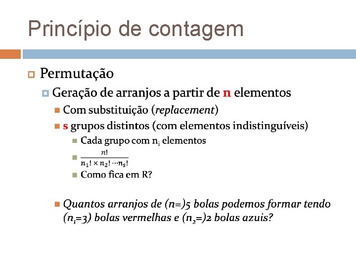 Princípio de contagem 