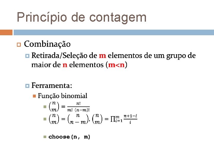 Princípio de contagem 