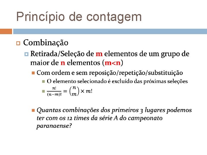 Princípio de contagem 