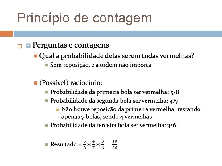 Princípio de contagem 