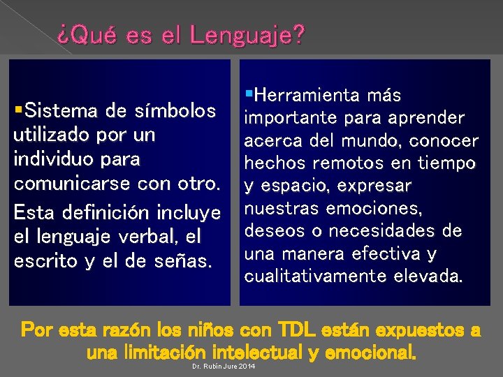 ¿Qué es el Lenguaje? §Sistema de símbolos utilizado por un individuo para comunicarse con