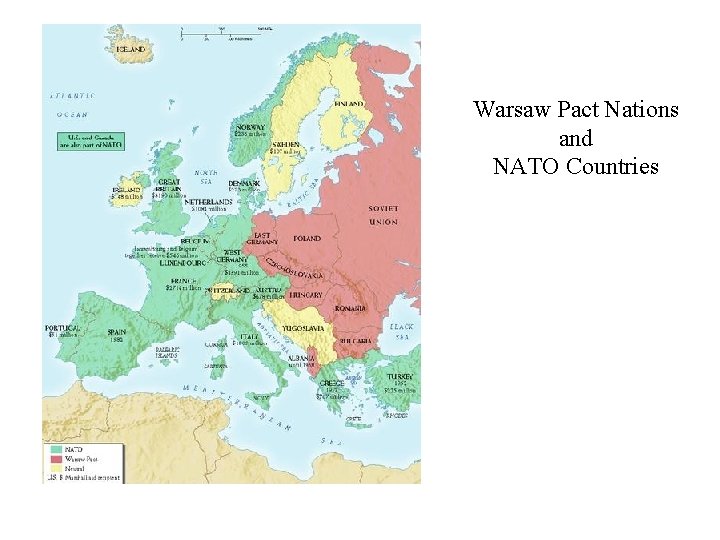 Warsaw Pact Nations and NATO Countries 