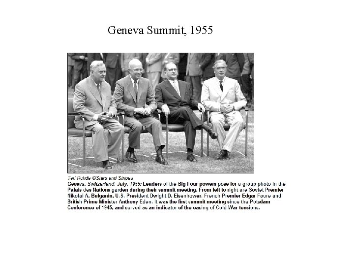 Geneva Summit, 1955 