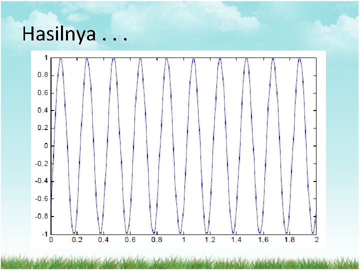 Hasilnya. . . 