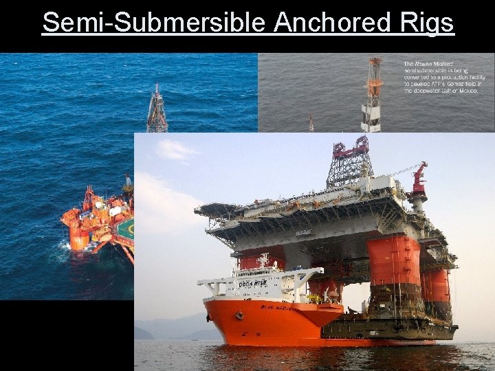 Semi-Submersible Anchored Rigs Semi-Submersible Anchored Rigs