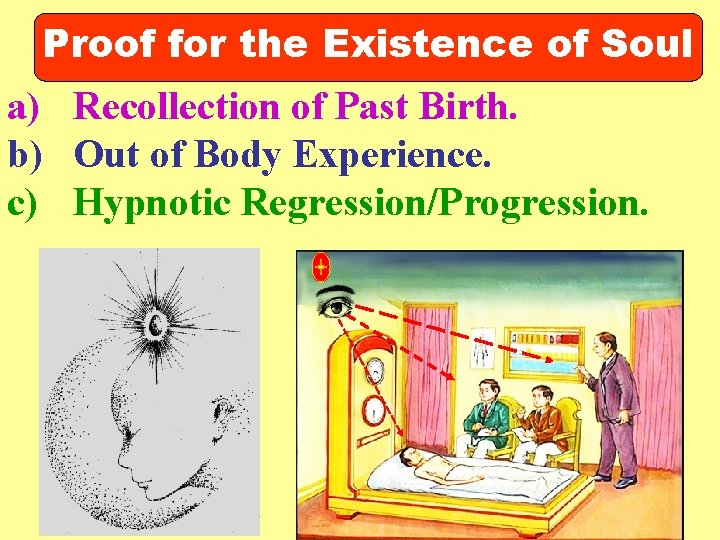 Proof for the Existence of Soul a) Recollection of Past Birth. b) Out of Proof for the Existence of Soul a) Recollection of Past Birth. b) Out of