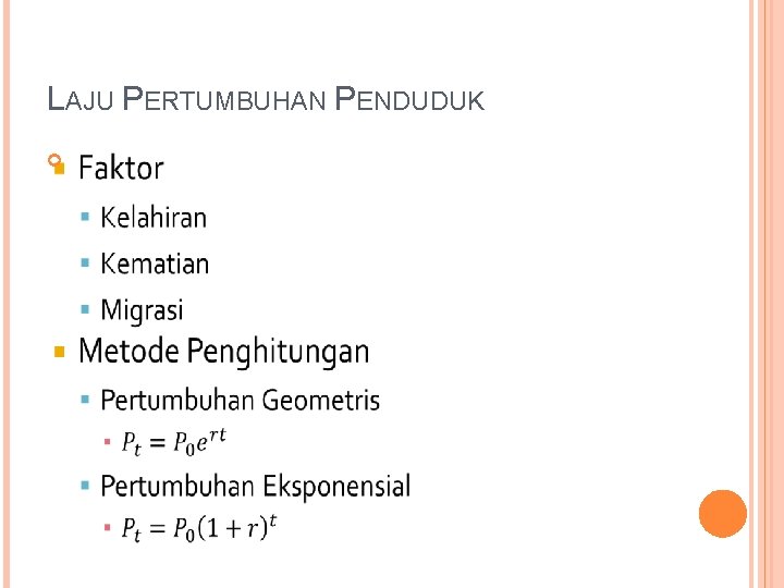 LAJU PERTUMBUHAN PENDUDUK 