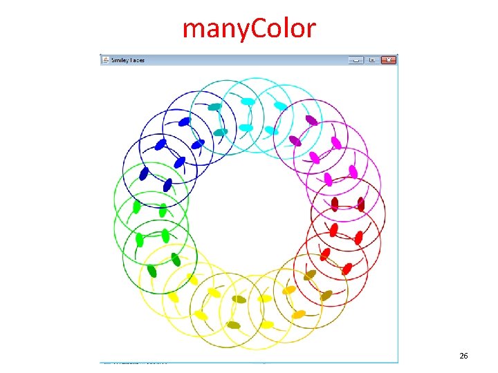 many. Color 26 many. Color 26