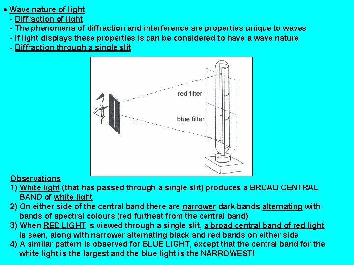  Wave nature of light - Diffraction of light - The phenomena of diffraction