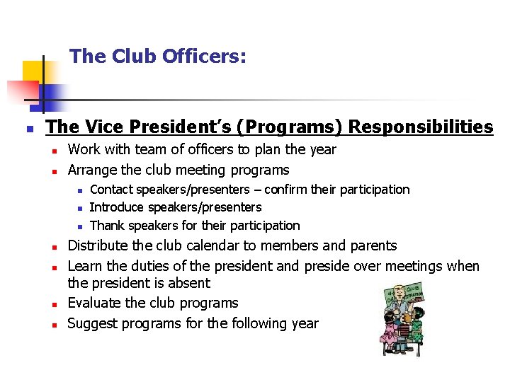 4 H Club Officer Training Club Meetings 101