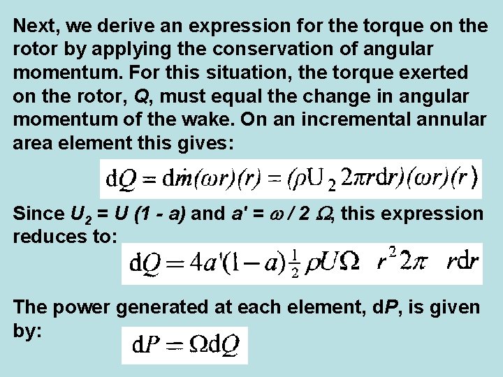 Next, we derive an expression for the torque on the rotor by applying the