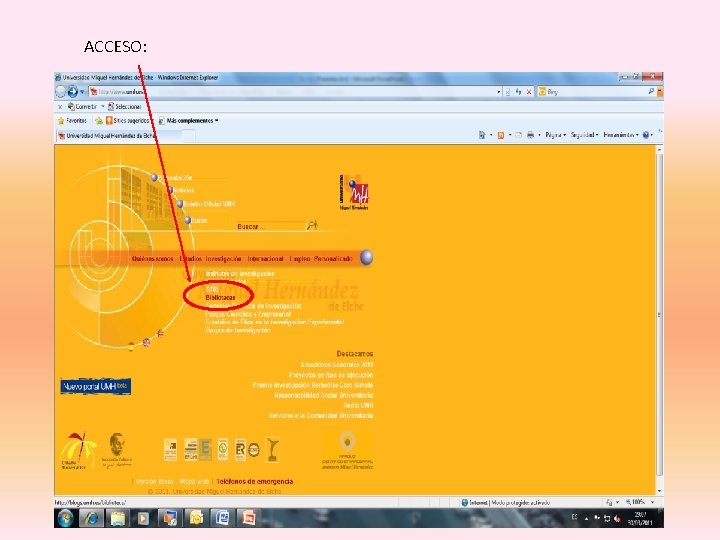 ACCESO: 