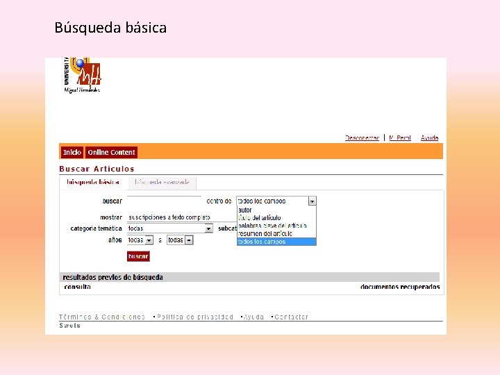 Búsqueda básica 