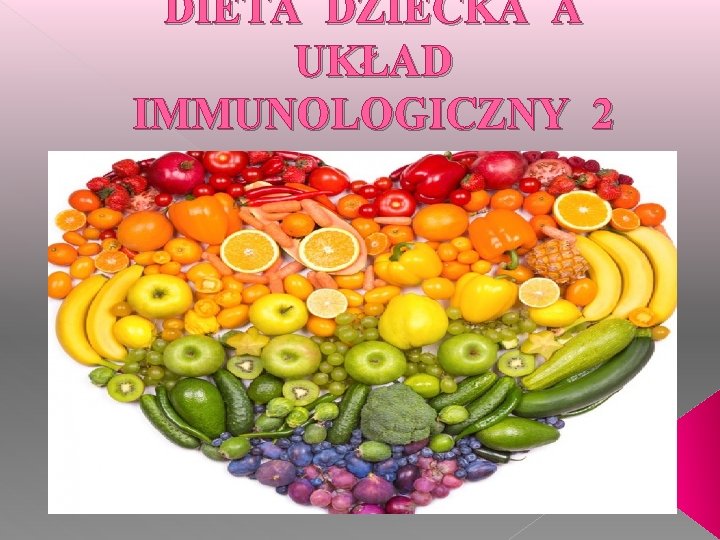 DIETA DZIECKA A UKŁAD IMMUNOLOGICZNY 2 