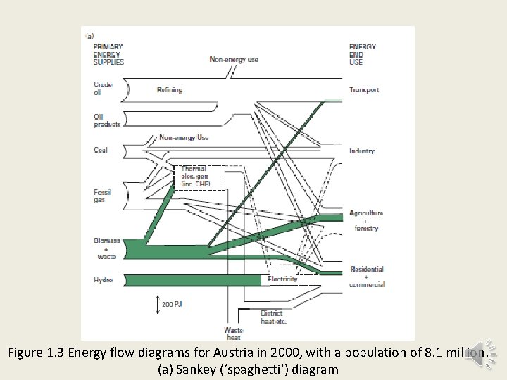 Figure 1. 3 Energy flow diagrams for Austria in 2000, with a population of
