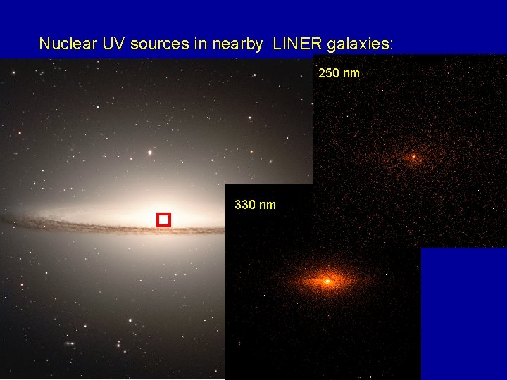 Nuclear UV sources in nearby LINER galaxies: 250 nm 330 nm 