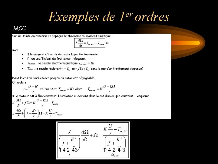 MCC Exemples de er 1 ordres 