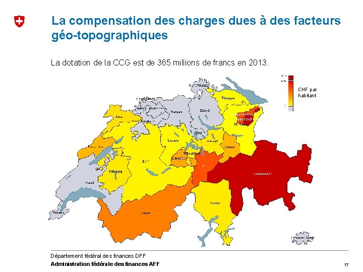 La compensation des charges dues à des facteurs géo-topographiques La dotation de la CCG