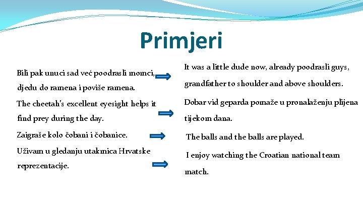 Primjeri Bili pak unuci sad već poodrasli momci, It was a little dude now,