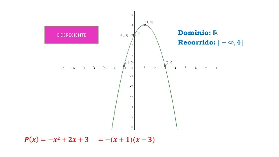 DECRECIENTE 