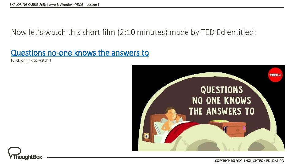 EXPLORING OURSELVES | Awe & Wonder – Y 5&6 | Lesson 1 Now let’s EXPLORING OURSELVES | Awe & Wonder – Y 5&6 | Lesson 1 Now let’s