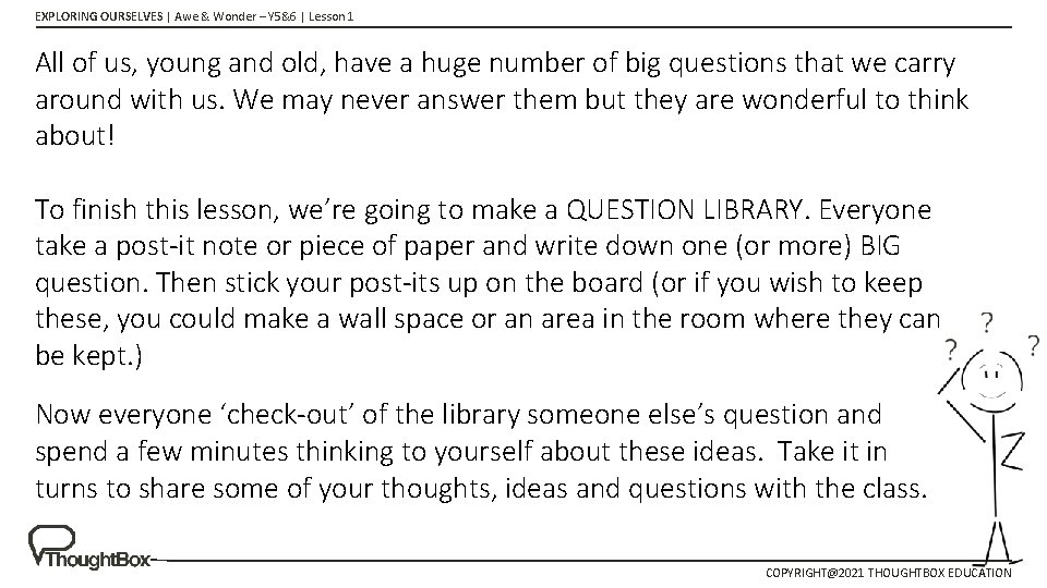 EXPLORING OURSELVES | Awe & Wonder – Y 5&6 | Lesson 1 All of EXPLORING OURSELVES | Awe & Wonder – Y 5&6 | Lesson 1 All of