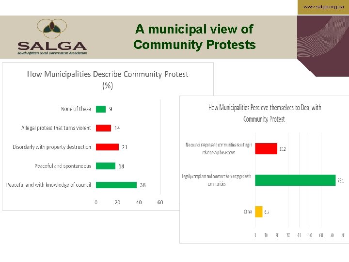 www. salga. org. za A municipal view of Community Protests 