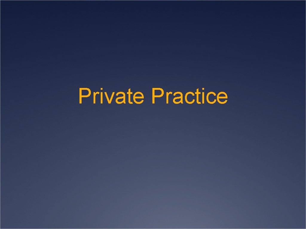 Private Practice 