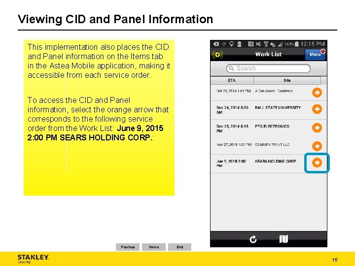 Viewing CID and Panel Information This implementation also places the CID and Panel information Viewing CID and Panel Information This implementation also places the CID and Panel information