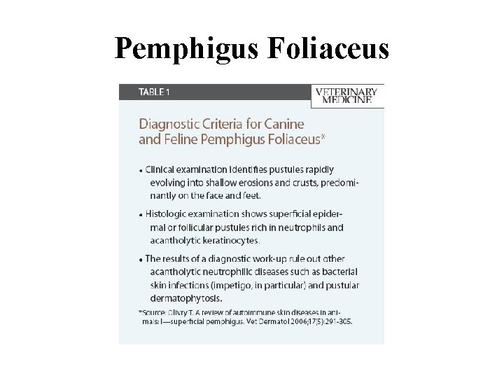 Pemphigus Foliaceus 