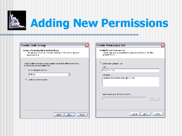 Adding New Permissions 