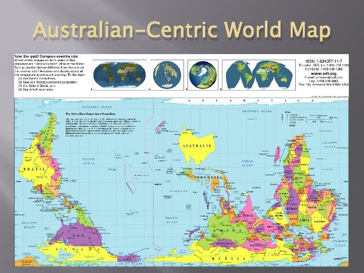 Australian-Centric World Map 
