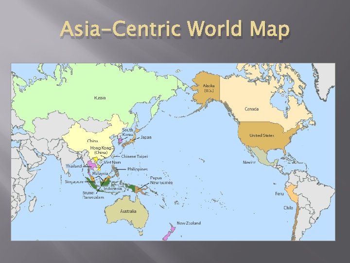 Asia-Centric World Map 