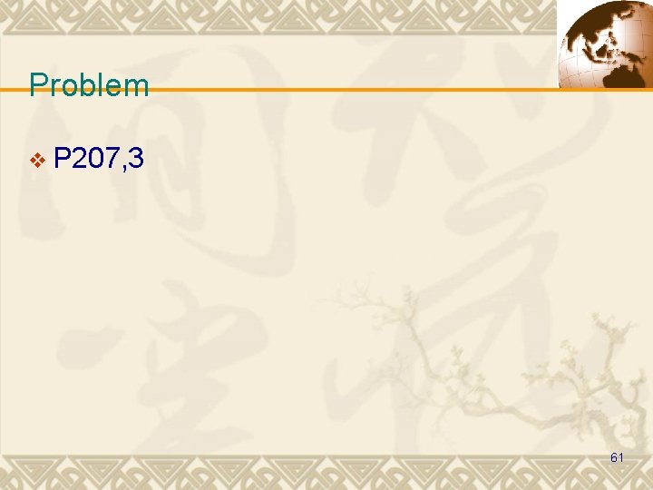 Problem v P 207, 3 61 