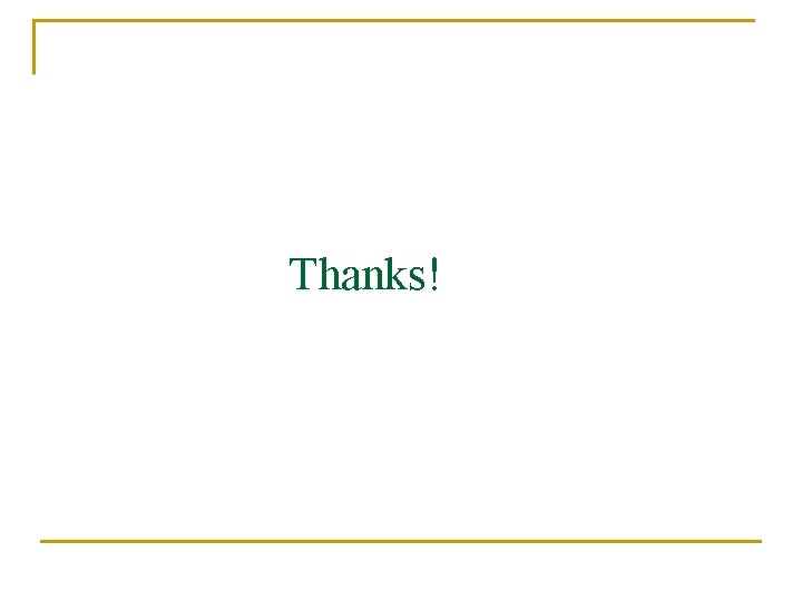 Thanks! 