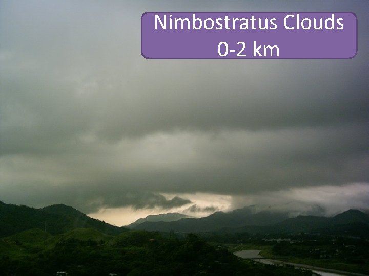 Nimbostratus Clouds 0 -2 km 