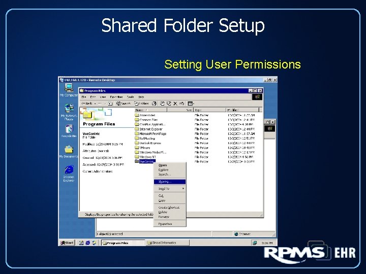 Shared Folder Setup Setting User Permissions 