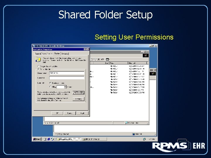 Shared Folder Setup Setting User Permissions 