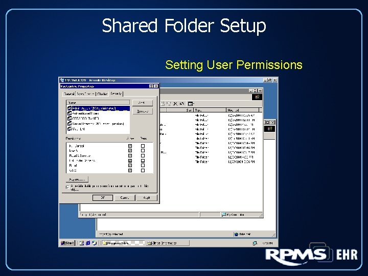 Shared Folder Setup Setting User Permissions 