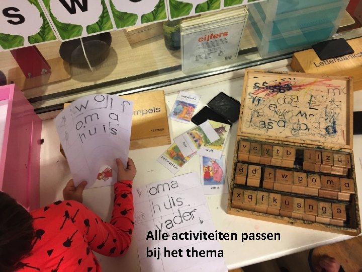 Alle activiteiten passen bij het thema 