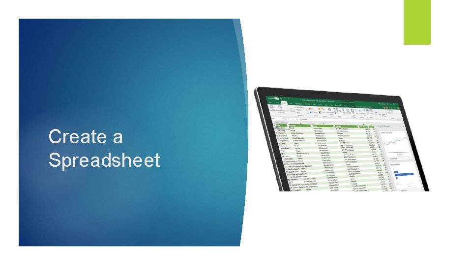 Create a Spreadsheet 