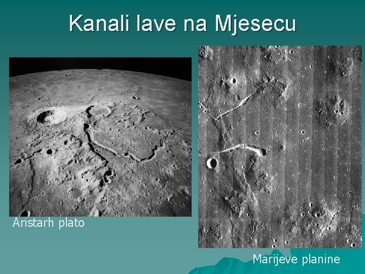 Kanali lave na Mjesecu Aristarh plato Marijeve planine 