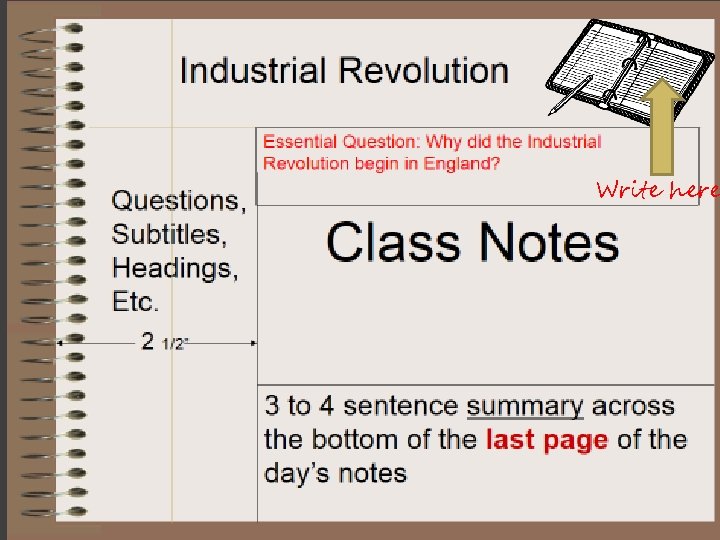 Please open your interactive notebook and format it in the Cornell note style. Q