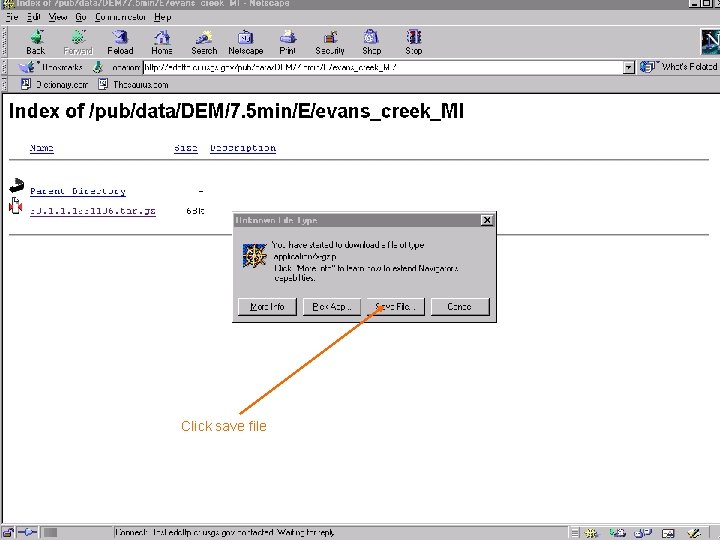 Click save file Click save file