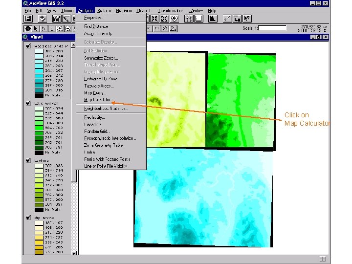 Click on Map Calculator Click on Map Calculator