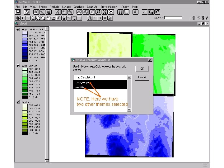 NOTE: Here we have two other themes selected NOTE: Here we have two other themes selected