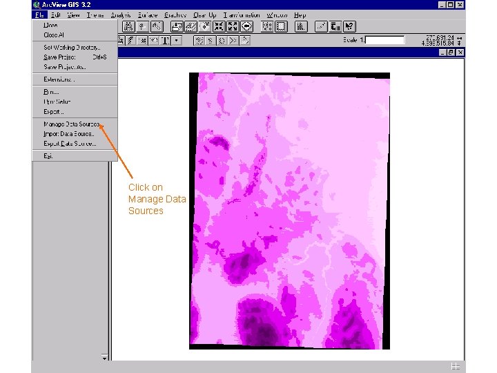 Click on Manage Data Sources Click on Manage Data Sources