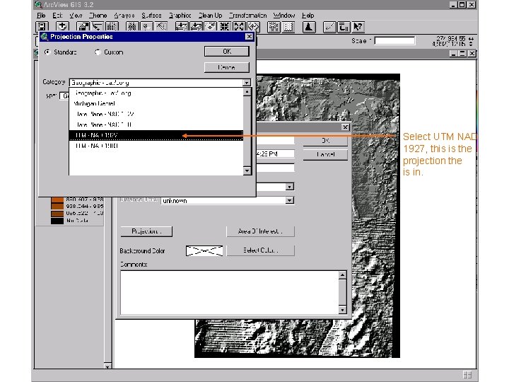 Select UTM NAD 1927, this is the projection the is in. Select UTM NAD 1927, this is the projection the is in.